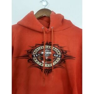 Vintage Harley Davidson 2XL Colboch Orange Sweatshirt Morristown TN